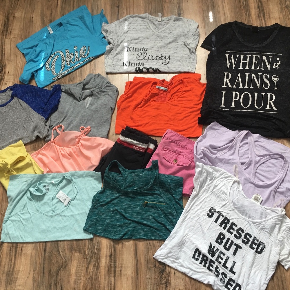 Womens Shirts & Swim Suit Top